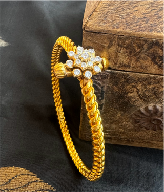 The Yashika Antique Silver Golusu Bangle (Size/2.2/2.4/2.6/2.8)