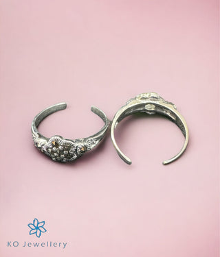  Lance Silver Marcasite Toe-Rings