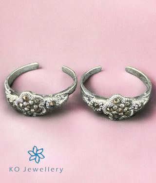  Lance Silver Marcasite Toe-Rings