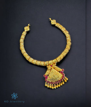 The Shivani Silver Nakkasi Necklace