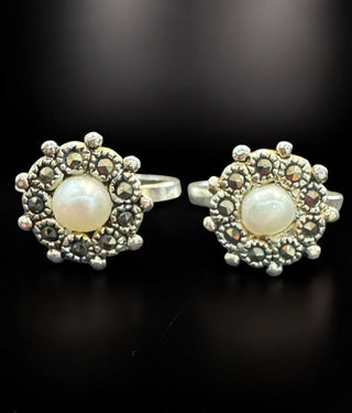 The Anaya Silver Marcasite Toe-Rings