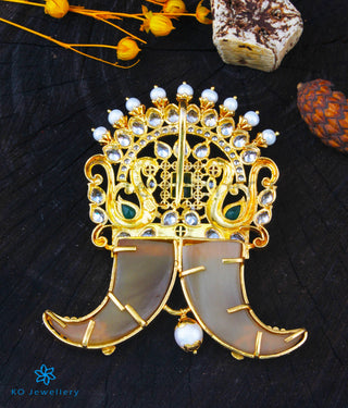 The Atyuha Silver Tiger Claw Brooch