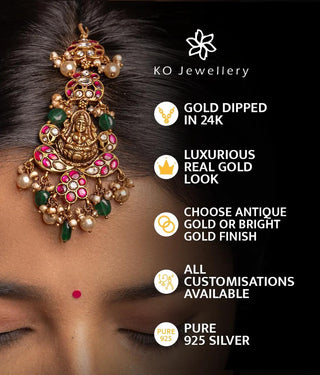 The Inchara Silver Kempu Ear-Studs