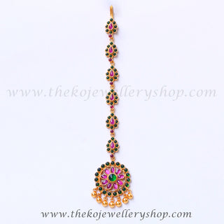 Pretty maang tikka vintage temple jewellery gold plated