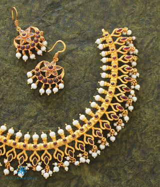 The Dharitri Silver Pearl Necklace