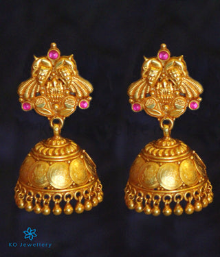 The Medhavin Silver Coin Jhumka