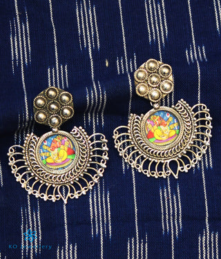 The Devavat Silver Ganesha Earrings