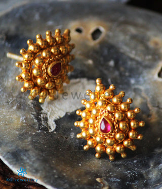 The Aradhana Silver Ear-Studs