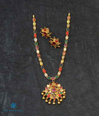 The Ekathva Silver Navarathna Necklace