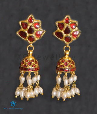 The Ada Silver Jadau Jhumka