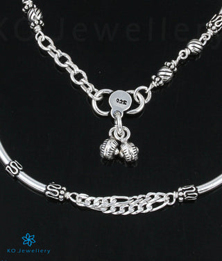 The Mihika Silver Kids Anklets (7.5 inches)