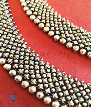 The Sahitya Silver Bridal Anklets