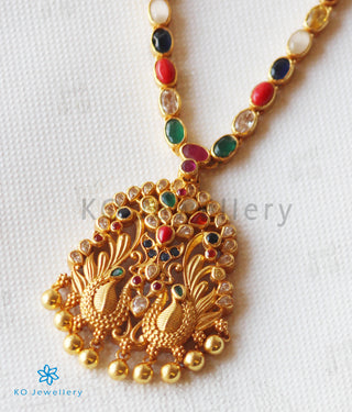 The Abhaya Silver Navratna Necklace