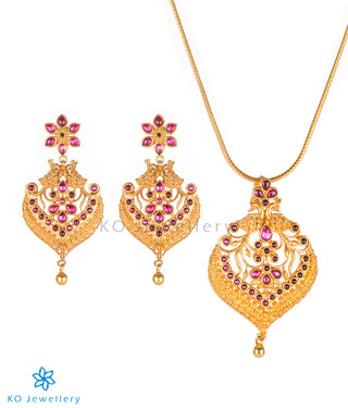 antique gold temple jewellery designs online