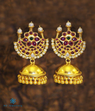 The Chandrodaya Silver Jhumka