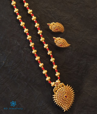 The Prashanti Jomale Silver Necklace (Red)