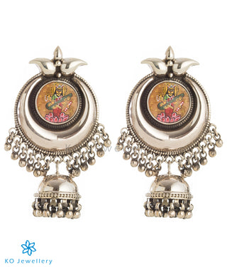 The Devika Silver Jhumka