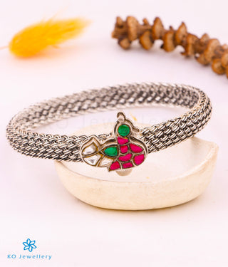 The Madhula Silver Kada Bracelet (Size/2.2/2.4/2.6/2.8)