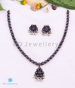 The Alaktha Addige Silver Necklace (Amethyst)