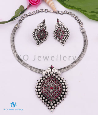 The Dvikarani Silver Pendant (Oxidised)