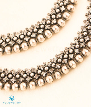 The Samanvaya Silver Bridal Anklets