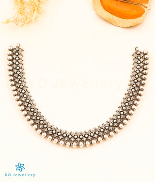 The Samanvaya Antique Silver Necklace (Oxidised)