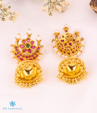 The Chandrodaya Silver Jhumka