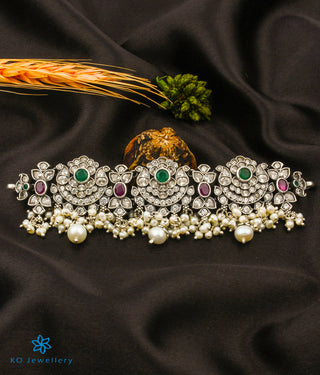 The Rajata Silver Pearl Choker Necklace