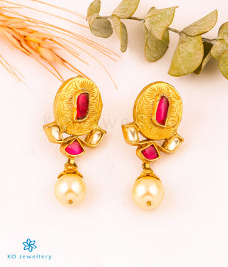 The Tasveer Silver Kundan Earrings