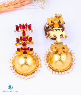 The Moha Silver Kundan Jhumkas