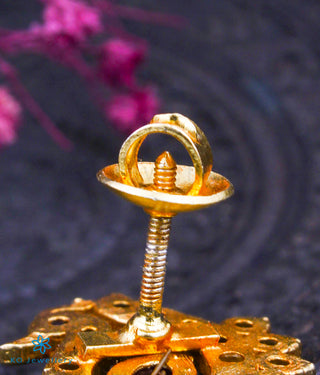 The Kriti Silver Navratna Pendant Set