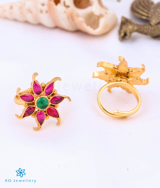 Sahitya Silver Kempu Toe-Rings