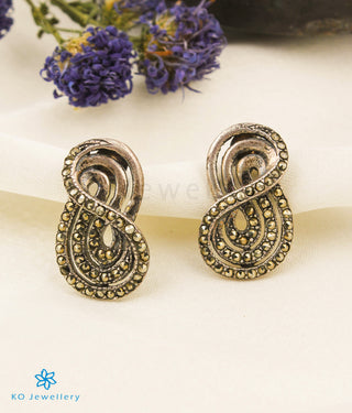 The Nargis Silver Marcasite Earrings