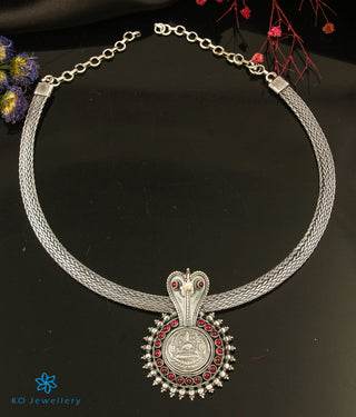 The Vijeta Silver Kodava Thali Pendant (Oxidised)