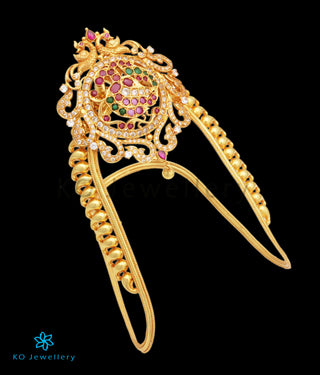 The Ahibhuj Silver Peacock Bridal Armlet or Vanki