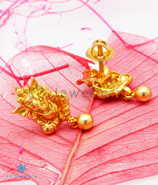 The Mandaka Silver Ganesha Ear-studs