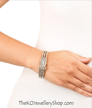 Hand crafted silver bracelet shop online