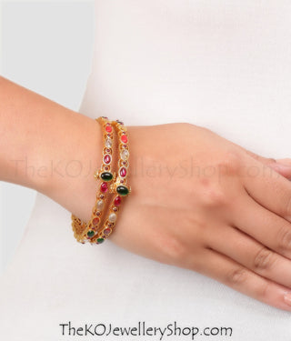 Online shopping pure gold dipped  silver bangles for women