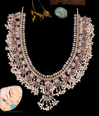 The Matsya Silver Guttapusalu Necklace (Long)