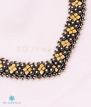 The Miraya Silver Antique 2 tone Necklace