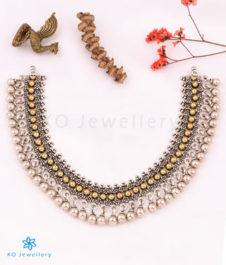 The Svastihi Silver Antique 2 tone Necklace