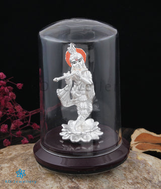 The ShriKrishna 999 Pure Silver Idol (3.5 inches)