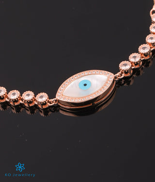 The Mystic Evileye Silver Rose-gold Bracelet