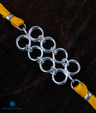 Silver rakhi