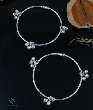 The Sukriti Silver Kids Anklet (5-8 yrs)