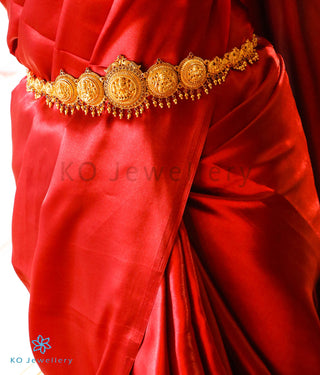 The Jivika Silver Lakshmi Oddiyanam Waist belt