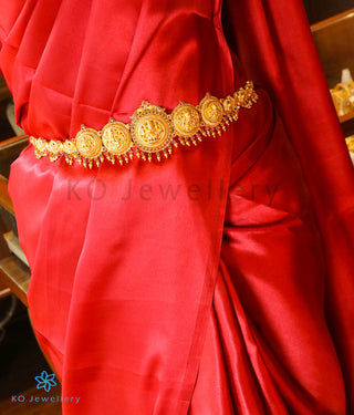 The Jivika Silver Lakshmi Oddiyanam Waist belt