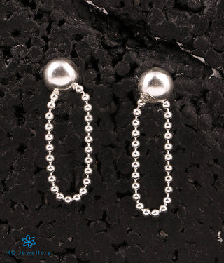 The Orb Silver Drop Earrings