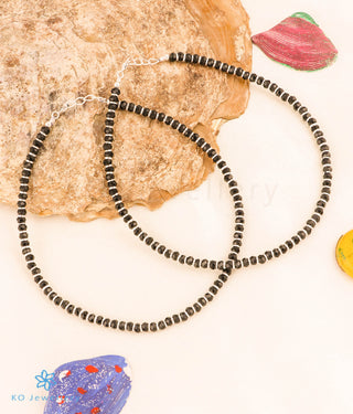 The Eshita Silver Blackbead Anklets