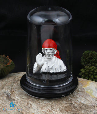 The Om Sai Baba 999 Pure Silver Idol (2.75 inches)